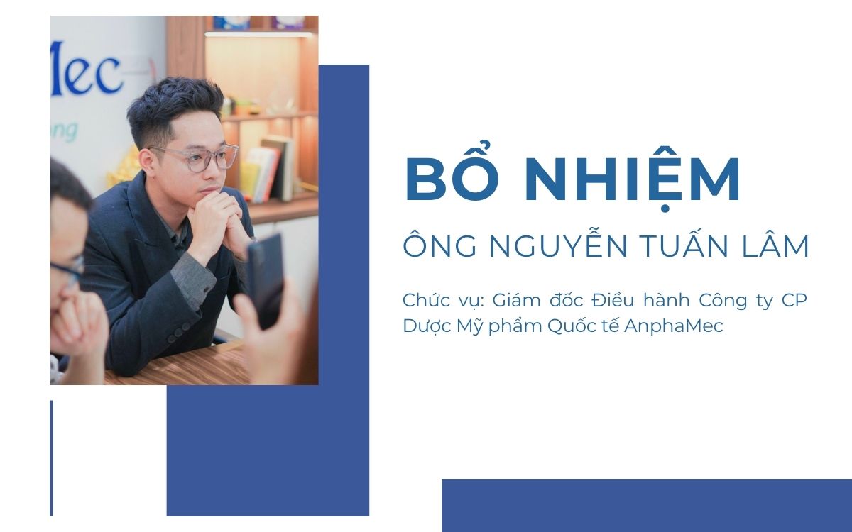 Trao quyết định bổ nhiệm ông Nguyễn Tuấn Lâm giữ chức giám đốc điều hành AnphaMec