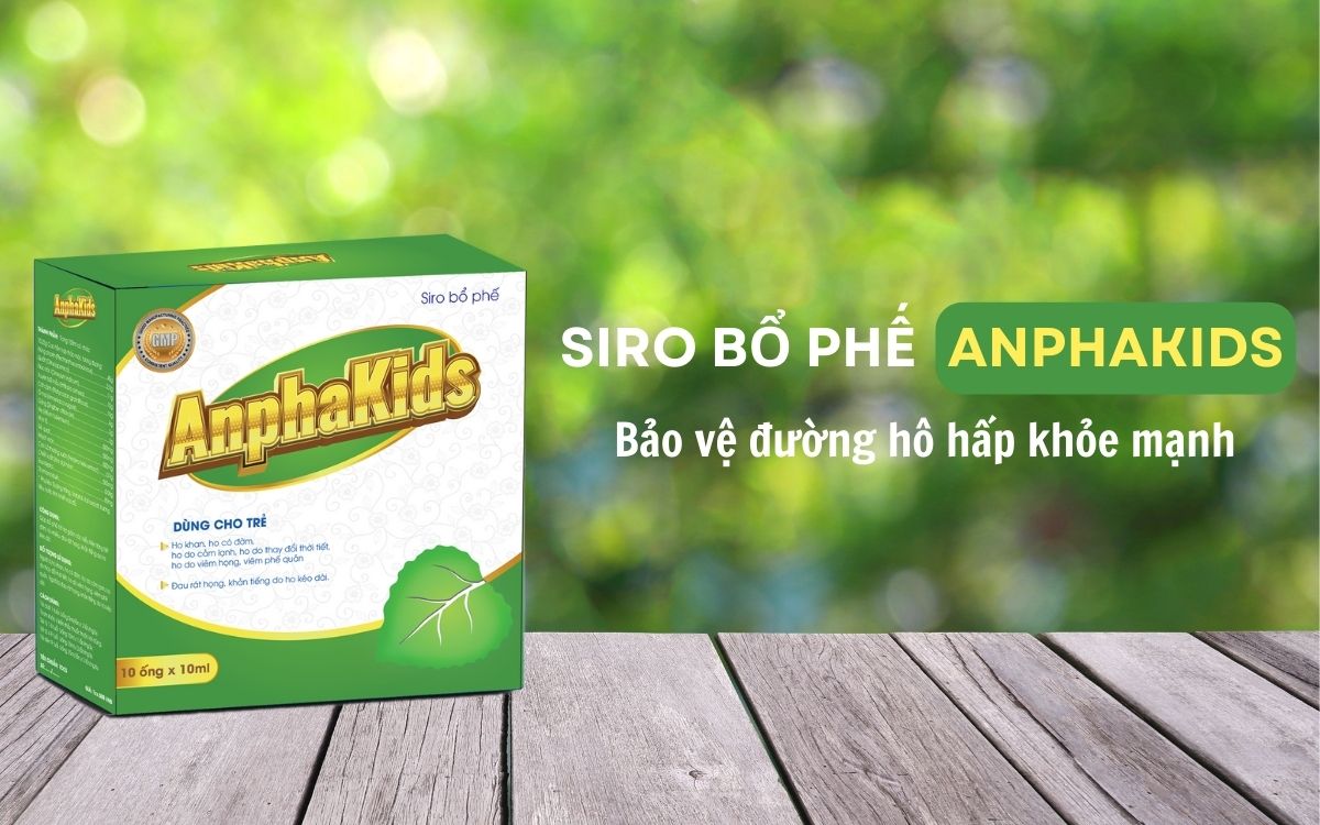 Siro bổ phế AnphaKids – Bảo vệ đường hô hấp khỏe mạnh